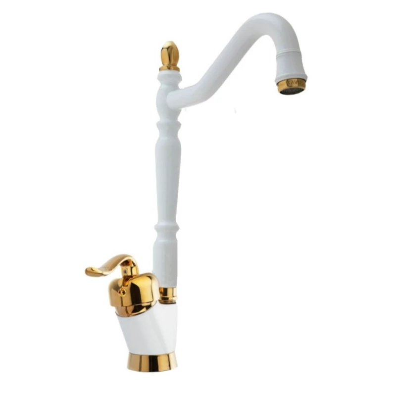 شیر ظرفشویی قاجاری سفید طلایی ایران گروه