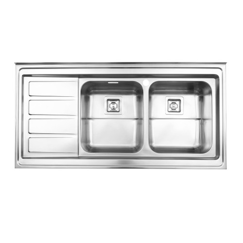 سینک دو لگنه فانتزی 764 روکار استیل البرز