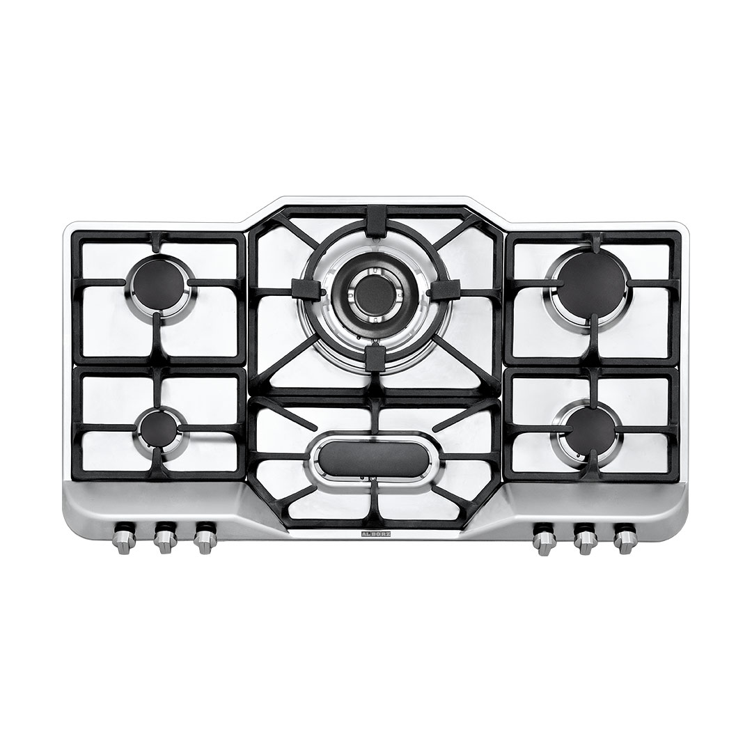 اجاق گاز رومیزی شش شعله‌ مدل S-6901 استیل البرز