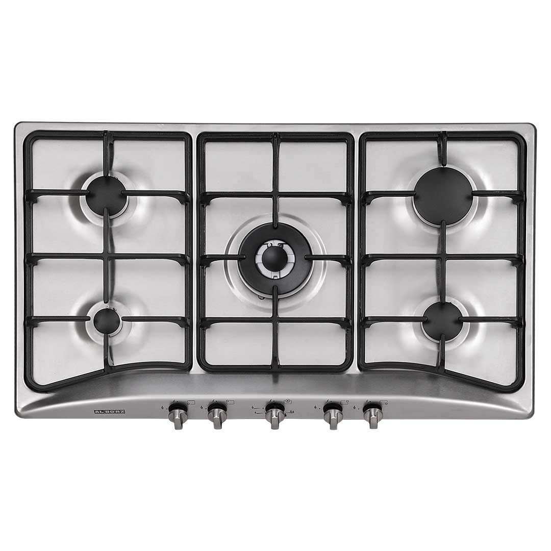اجاق گاز رومیزی پنج شعله‌ مدل S-5904 استیل البرز