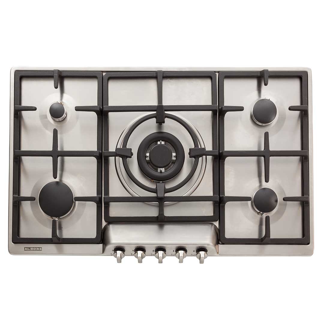 اجاق گاز رومیزی پنج شعله‌ مدل S-5907 استیل البرز