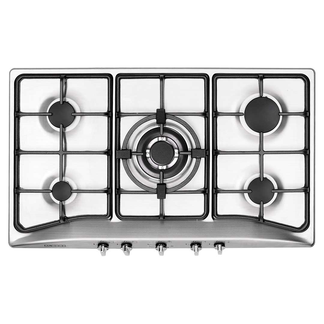 اجاق گاز رومیزی پنج شعله‌ مدل S-5906 استیل البرز