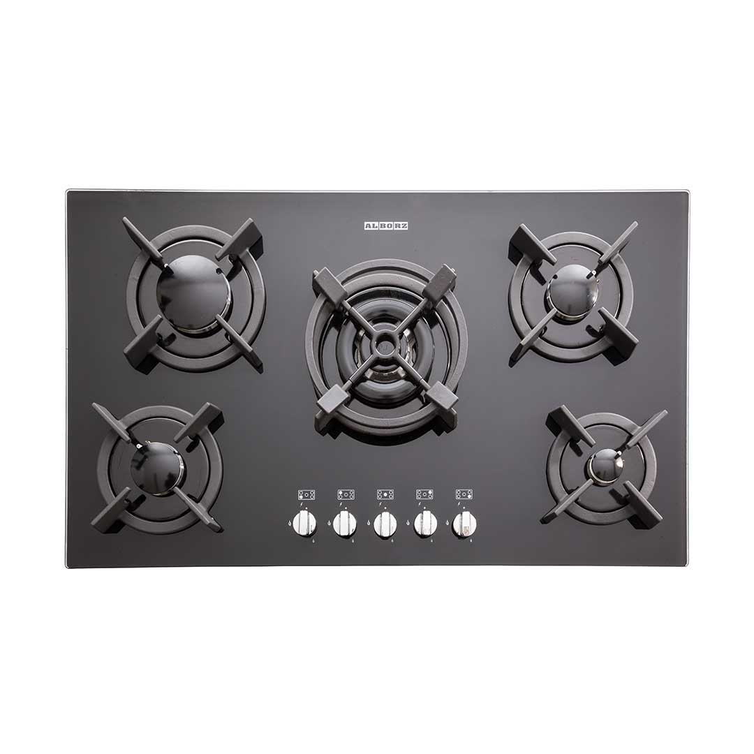 اجاق گاز رومیزی پنج شعله‌ مدل G-5904 استیل البرز