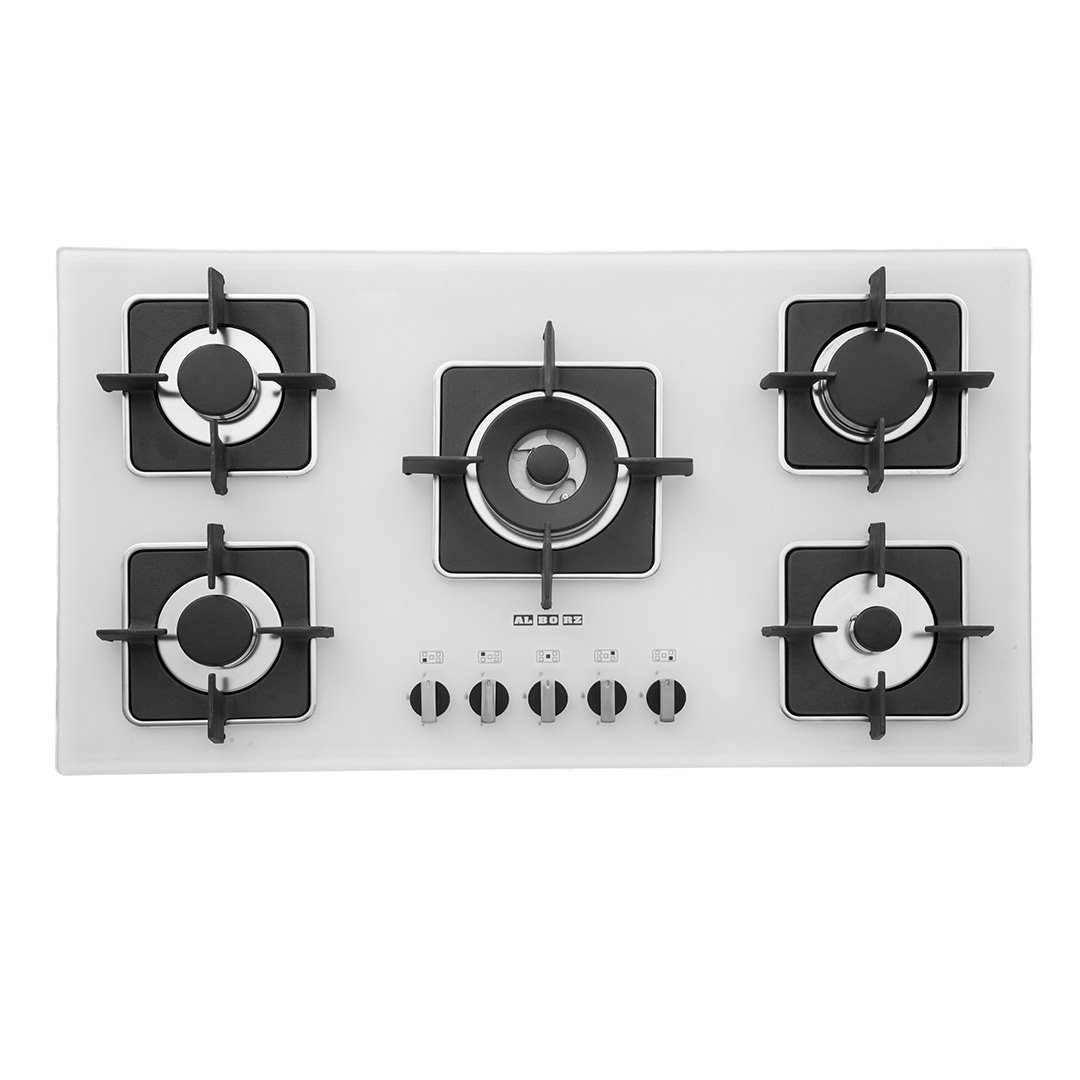 اجاق گاز رومیزی پنج شعله‌ مدل G-5910 w استیل البرز