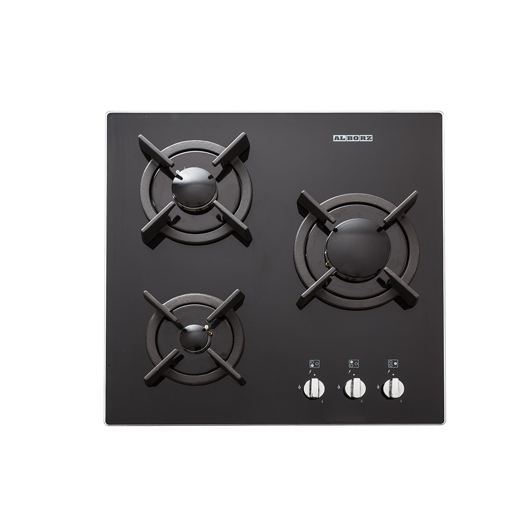 اجاق گاز رومیزی سه شعله‌ مدل G-3501 استیل البرز