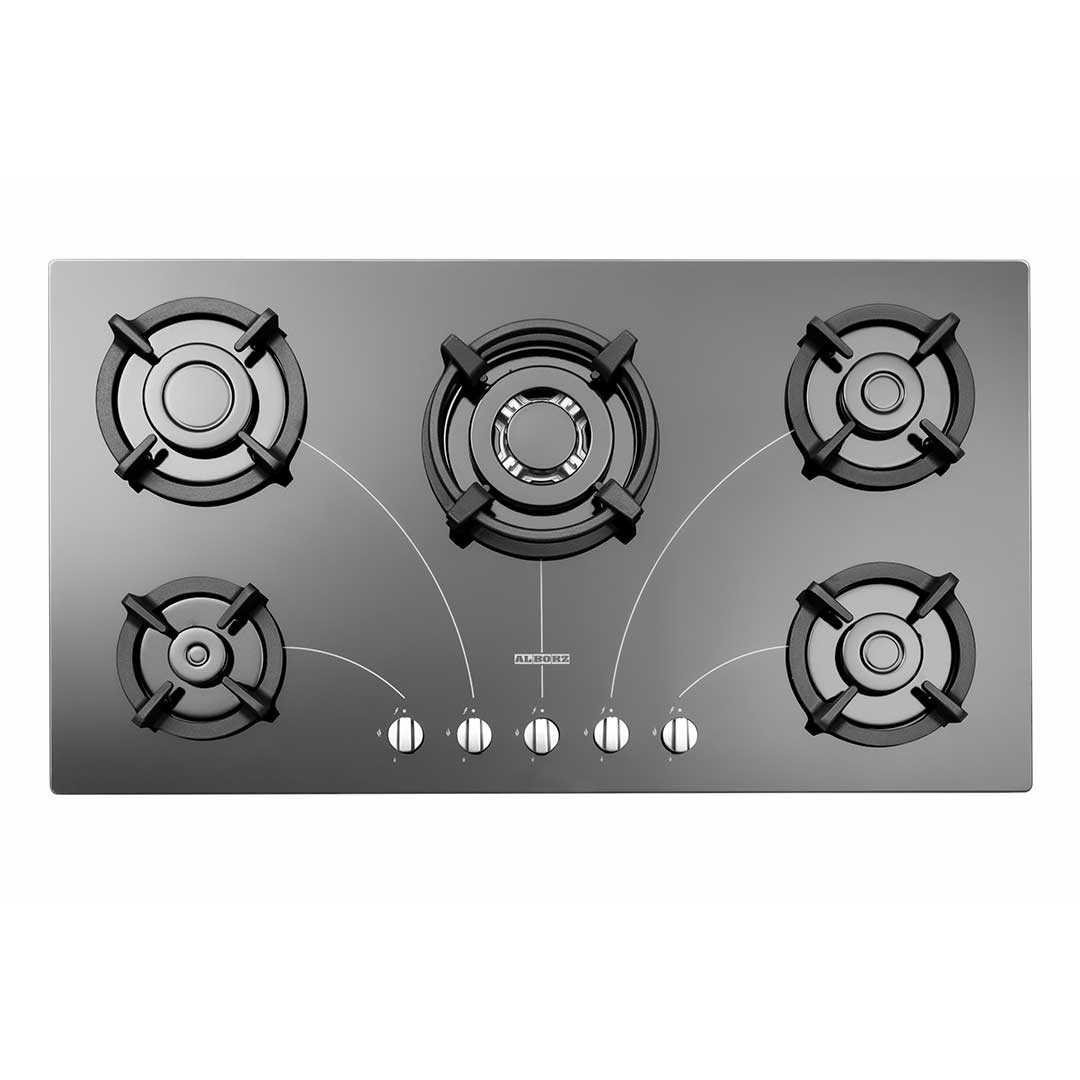 اجاق گاز رومیزی پنج شعله مدل G-5958 i استیل البرز