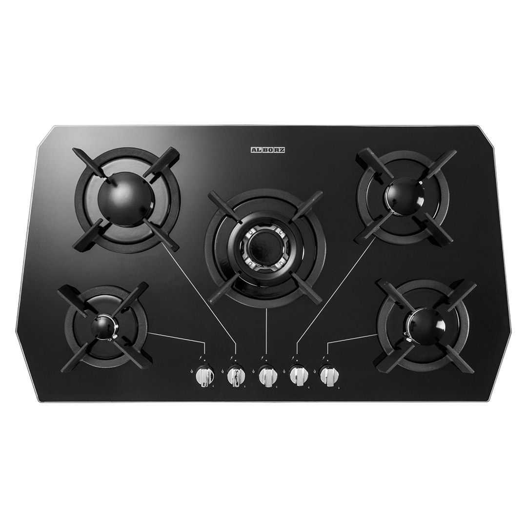 اجاق گاز رومیزی پنج شعله مدل G-5905 استیل البرز