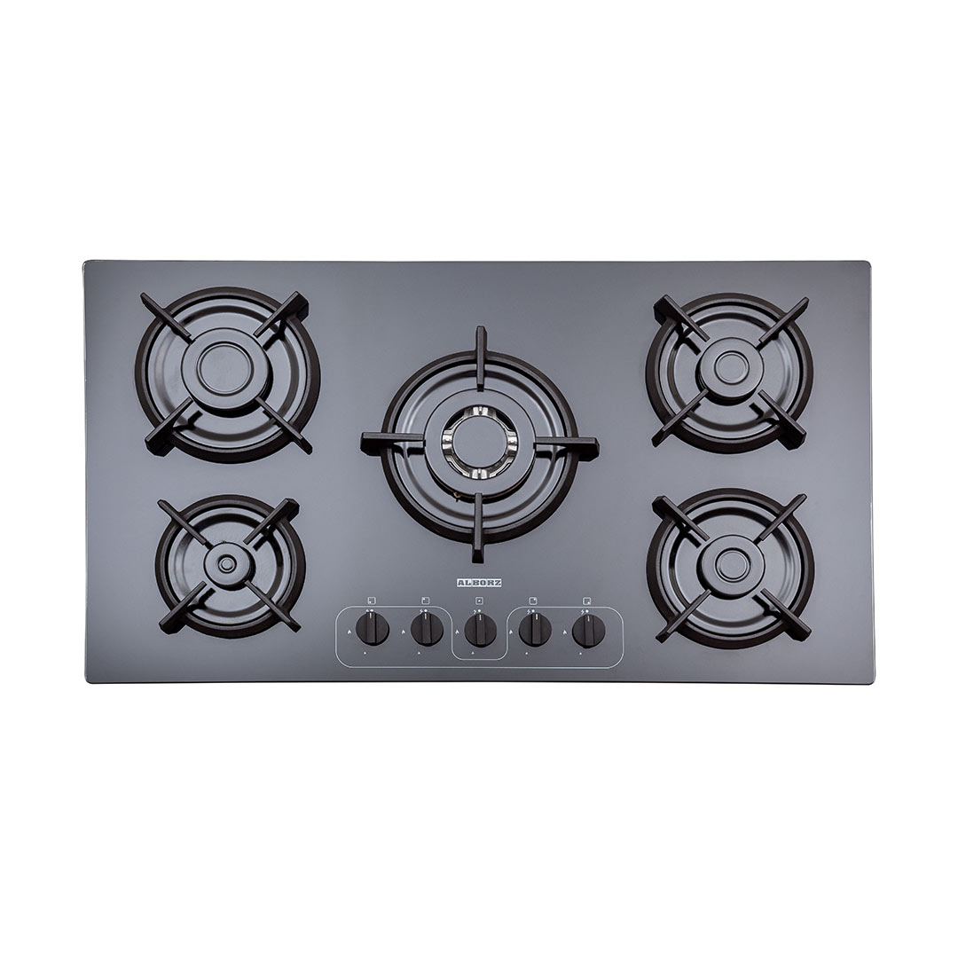 اجاق گاز رومیزی پنج شعله مدل G-5968 i استیل البرز